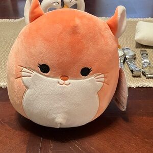 Orange and White Plush Toy